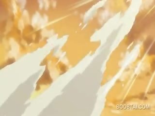Sensuale anime shkollë cookie duke i dhënë të saj bashkëarsimim një gafë