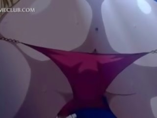 Busty Anime Blonde Taking Fat manhood In Tight Ass Hole