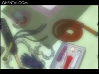 Hentai beauty cunt toyed hard with alat vibrator and exceptional candles