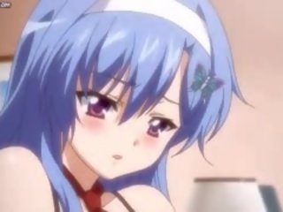 Słodkie anime w pończochy mający seks film