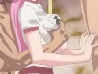 I madh meloned anime bushtër merr gojë i mbushur