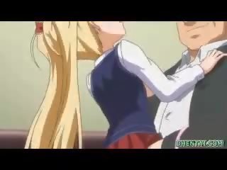 Busty hentai người tình assfucked trong các lớp học
