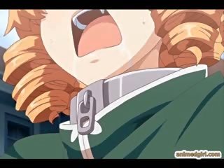 Anime cutie brutalisht monsters seks simultan fucked dhe derdhje jashtë