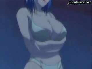 Anime goddess rubbing a johnson with her huge ýelin