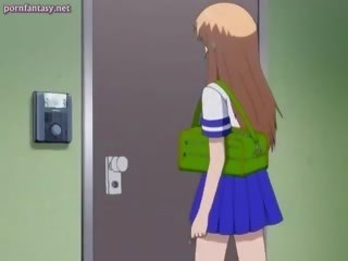 Raudonplaukiai anime valkata čiulpimas a storas phallus