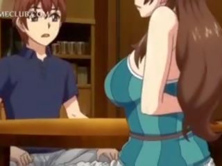 Anime dewi mendapat faraj basah di yang romantis makan malam