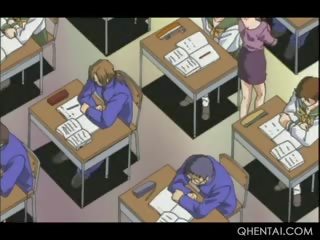 Bondage Hentai School Teacher Blowing Her Students dick