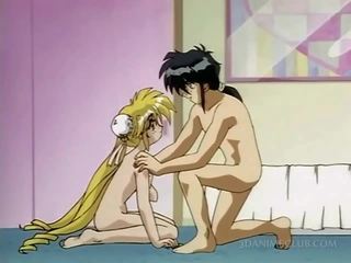 Anime blondinka cookie tutulan naked in bed
