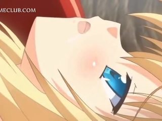 3d anime sixtynine with blonde marvellous lesbian teens