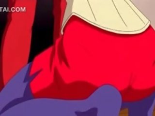 Tremendous Blowjob In Close-up With Busty Anime Hottie
