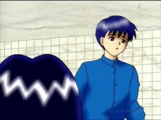 Anime hottie gašlus immediately afterwards dušas jumps apie a paauglys buddy