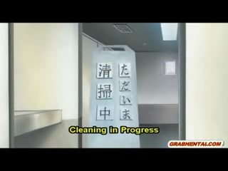 Busty Hentai Fucked Hard In The Toilet