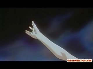 Anime noķerti un brutāli grūti fucked monstrs taustekļi