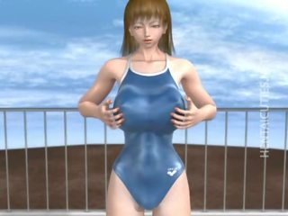 3D hentai call girl take prick at poolside