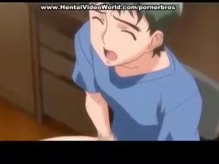 Anime dospívající dívka prepares zábava souložit v lůžko