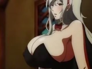 Sexually aroused fantasy anime video with uncensored big süýji emjekler, group,