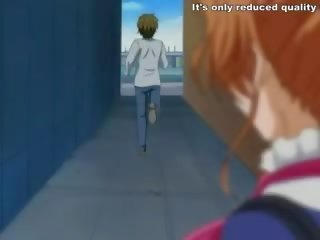 Gebonden meisje pees terwijl hard neuken in anime