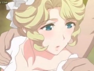 Anime hausdienerin rucke phallus mit sie riesig brüste