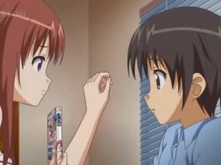 Anime muda perempuan tit seks / persetubuhan dan menggosok besar zakar mendapat yang air mani pada muka /facial