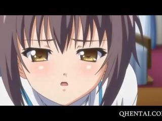 Innocent hentai young woman sucks her first penis
