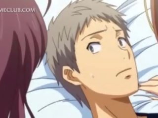 Teenage 3d Anime babe Fighting Over A Big putz
