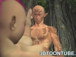 Hot 3d punk elf seductress getting fucked jero and hard