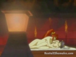 Slutty anime sheboys lakkumisest nende tongues ja tegemine armastus sisse magamistuba