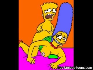Desiring Bart Simpson bangs Marge and Lisa hard and fast