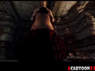 Big Boobs 3D beauty Gives Blowjob and Fucks in Skyrim.