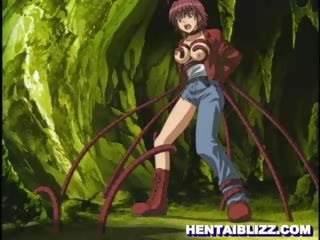 Manga dame surprit et sexuel attaque par tentacules