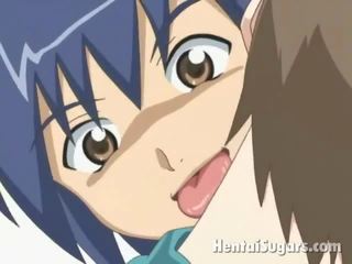 Sweety manga daughter getting little slit fingered and fucked by a thick shaft
