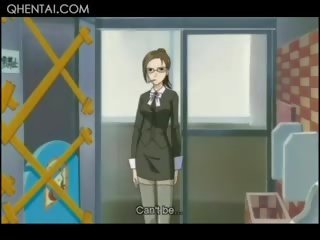 Nešvarus hentai mokytojas į akiniai turintys kietas analinis xxx video